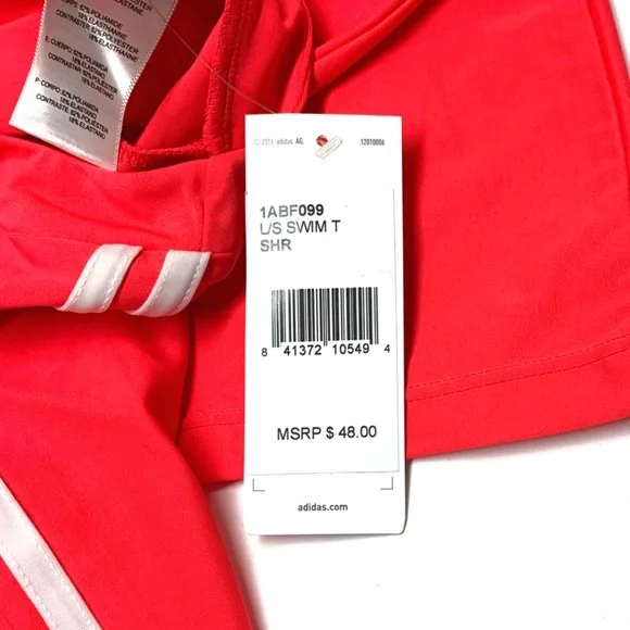 Adidas Long Sleeve Crew Neck Protective Swim Tee - Picture 8 of 8